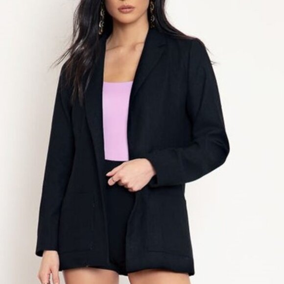 Blackmilk Black Blazer Size 14 Constellation Galaxy print lining - Picture 2 of 13